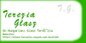 terezia glasz business card